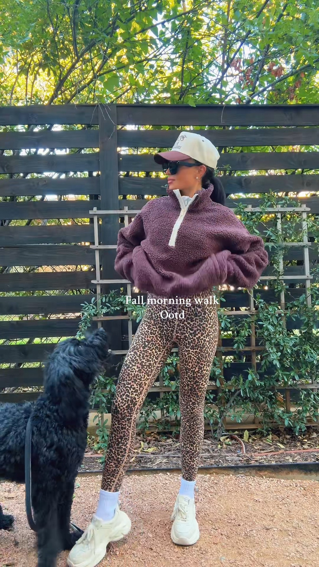 Love a cheetah & fleece moment 🤍

#ootd #morningwalk #fallfashion #fleece #fallfits #target #targetjacket 