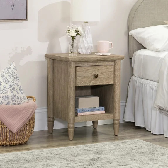 My Texas House Monroe 1 Drawer Nightstand, Brushed Oak Finish | Walmart (US)