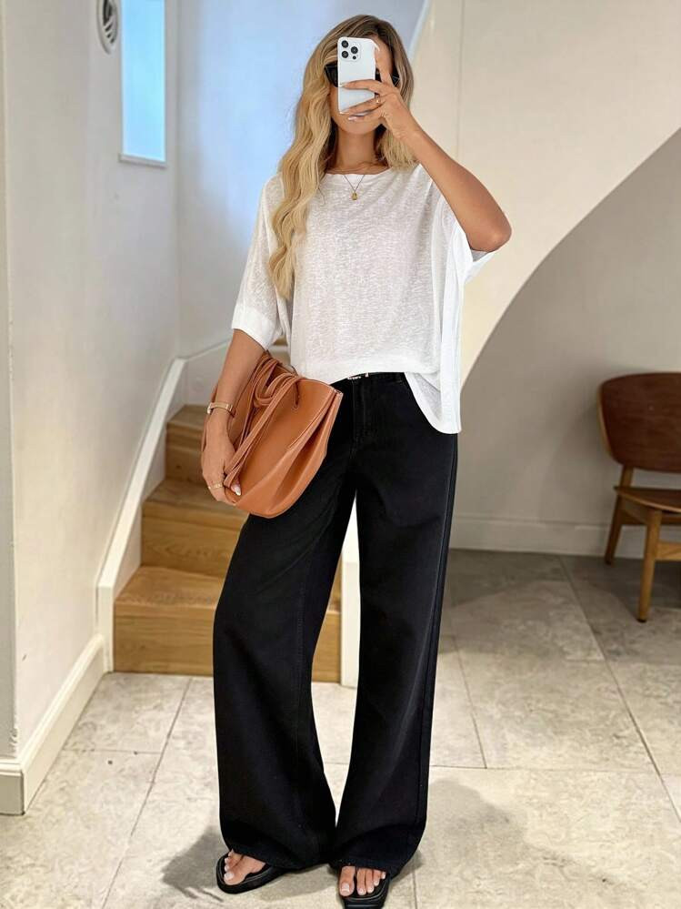 White Basic Tee | SHEIN