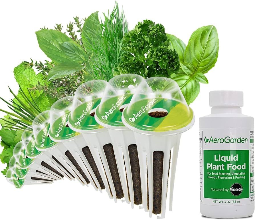AeroGarden Gourmet Herb Seed Pod Kit - Herb Seeds for AeroGarden Indoor Garden, 9-Pod | Amazon (US)
