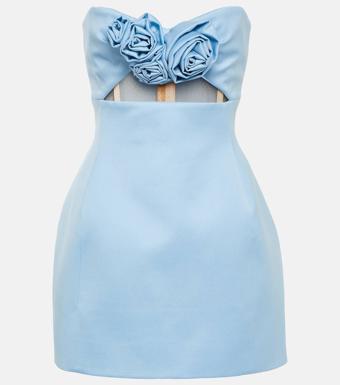Appliqué cutout wool minidress | Mytheresa (US/CA)