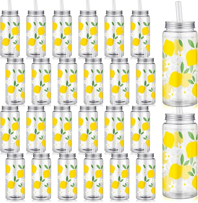 24 Pcs Western Party Favors Cowboy Cowgirl Plastic Tumbler 13.5oz Cowboy Horse Cups with Straws a... | Amazon (US)