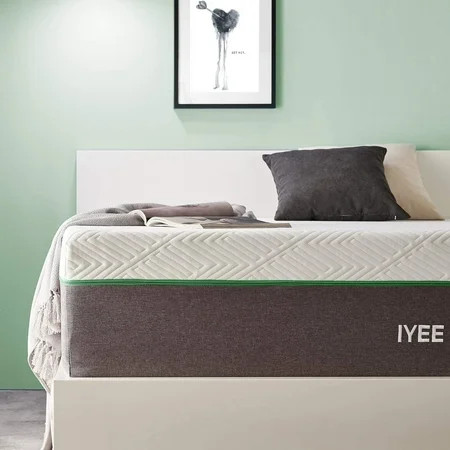 Queen Size Mattress, 10 Inch Iyee Nature Cooling-Gel Memory Foam Mattress Bed in a Box, Supportive & | Walmart (US)