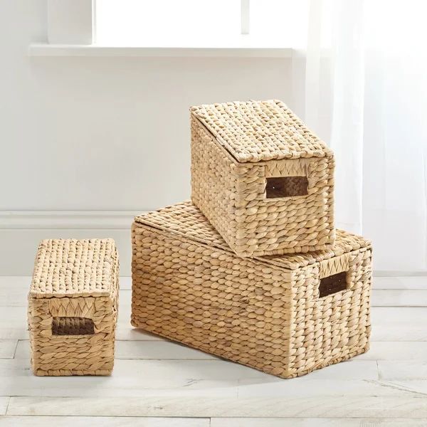 Home Wicker Bin Set | Wayfair North America