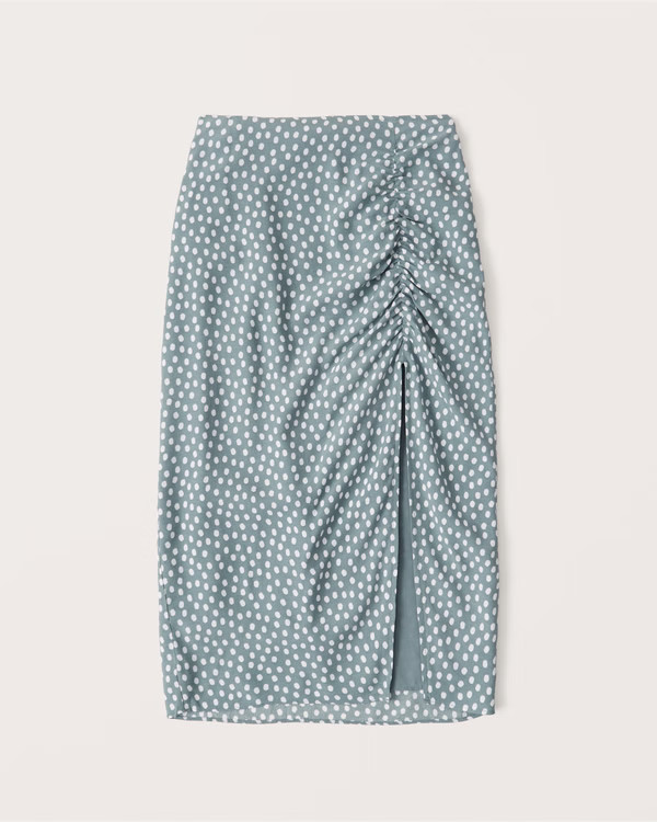 Cinched Midi Skirt | Abercrombie & Fitch (US)