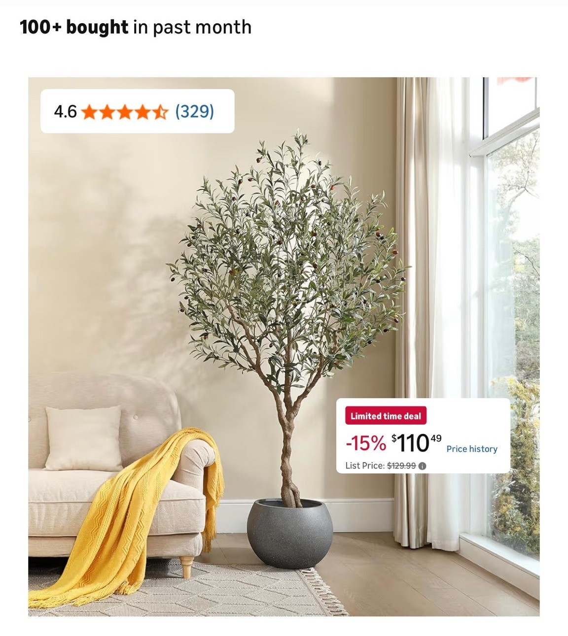 Amazon Deal Alert! 
15% the most gorgeous 7ft faux olive tree - so perfect for any space and such a good deal! 🫒

Over 100+ bought last month, 4.6 ⭐️



#amazon find
#amazon deal
#sale alert
#deal alert
#amazon home find
#faux olive tree
#7 foot tree
#home decor 
#organic modern decor 
#entryway decor
#living room decor 
#family room decor 
#styling inspo
#interior design
#the look for less
#pottery barn look alike

#LTKootd #LTKHome #LTKSaleAlert