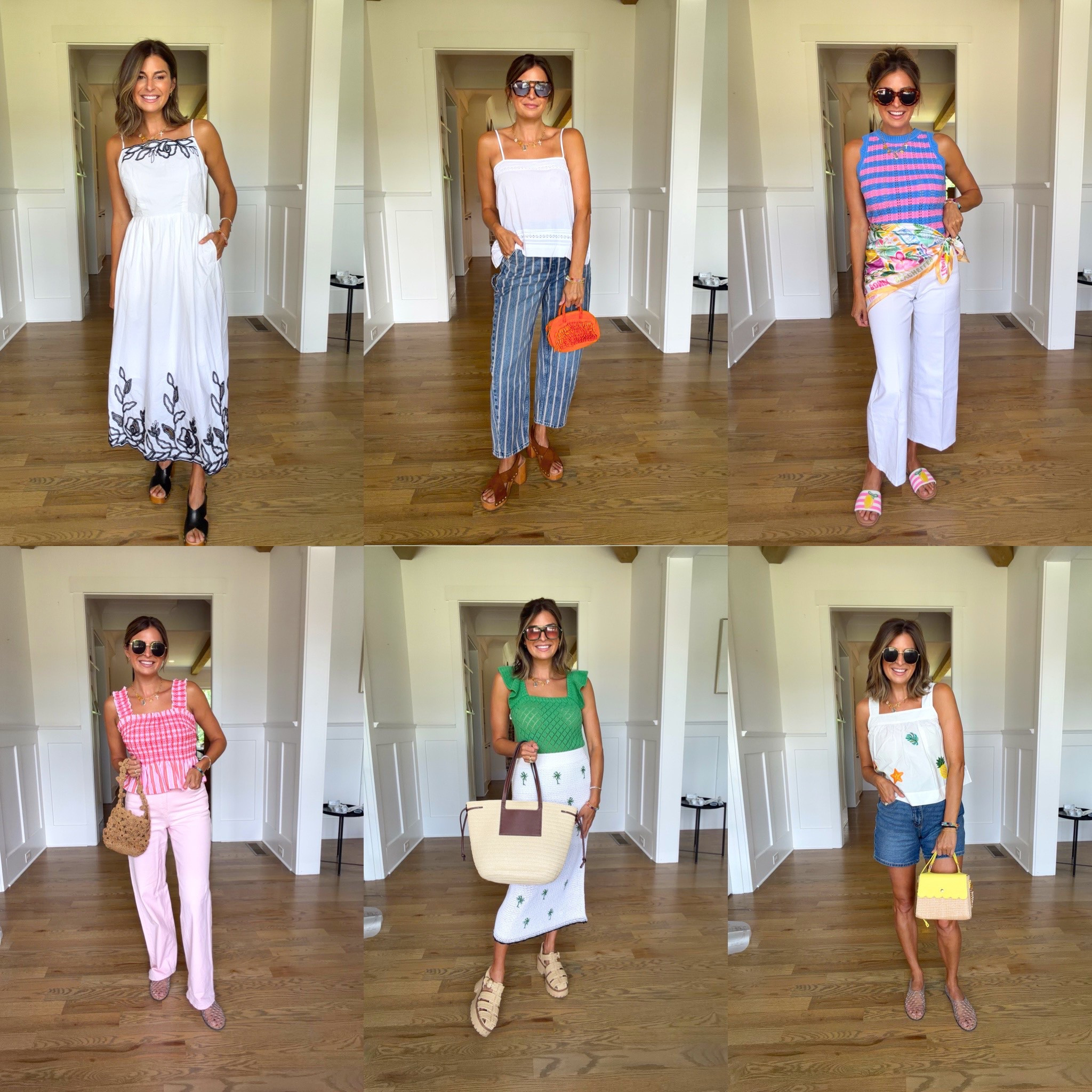 One last beach vacation before summer is officially over? ☀️🌴

Here's a full week's worth of outfit inspiration—from travel day to beach days, dinners, and everything in between. I linked every look to make packing (or last-minute shopping) a little easier.

Which outfit are you packing first? 🤍




Outfit 1 - dress finally restocked grab it before it sells out again I’m wearing a small. 
Linked similar shoes.
Outfit two – top – small / will need a tank underneath
Jeans - current obsession- in a 4
Shoes - TTS / link similars too 
Outfit 3 - top - TTS 
Jesns - TTS 
Shoes - size up 1/2 
Outfit 4 - tops TTS 
Pink Jeans - linked similar 
Shies - also really loving - TTS 
Outfit 5 - top - TTS 
Skirt - tts ( didn’t love the fit) 
Shoes - linked similar 
Outfit 6 - top size down in xs 
Shoes TTS - in a 4/ great fit and length