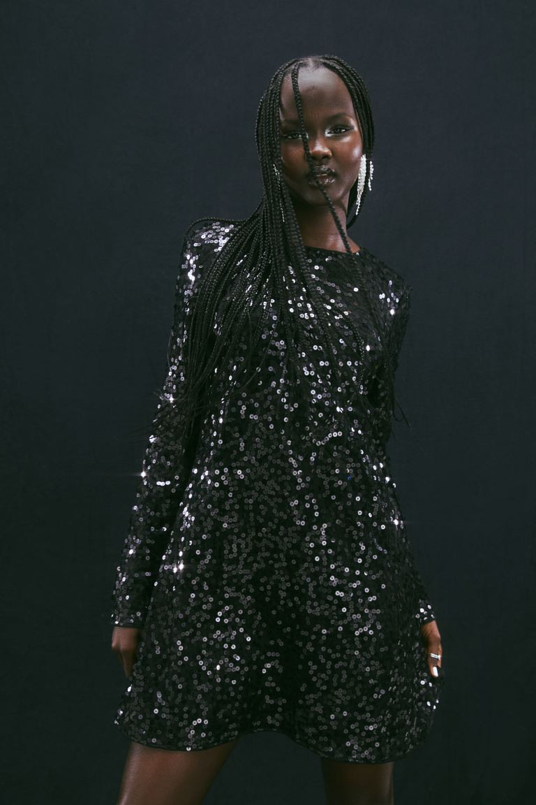 Open-backed Sequined Dress | H&M (US + CA)