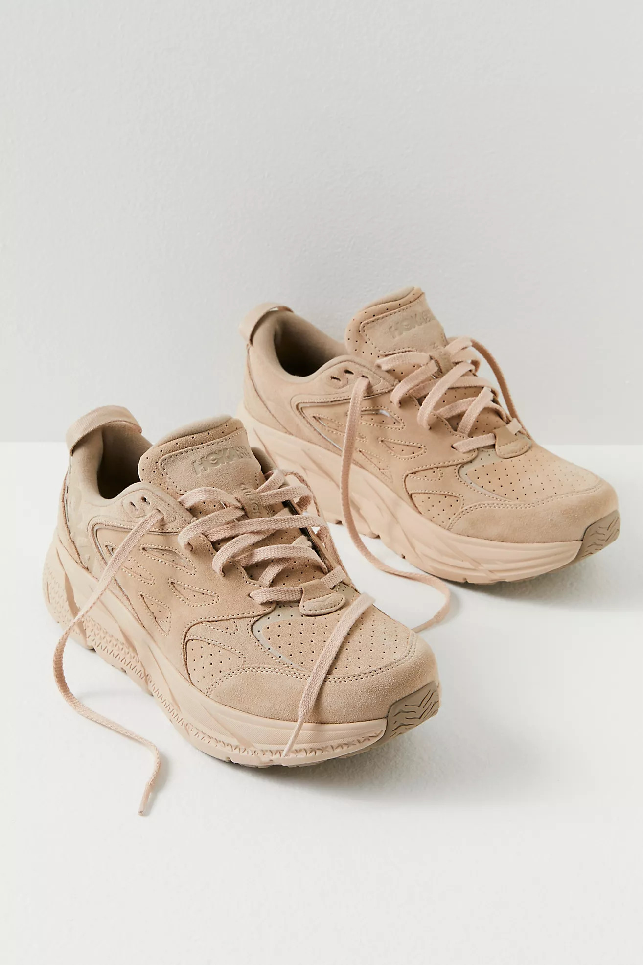 Hoka Clifton L Suede Sneakers | Free People (Global - UK&FR Excluded)