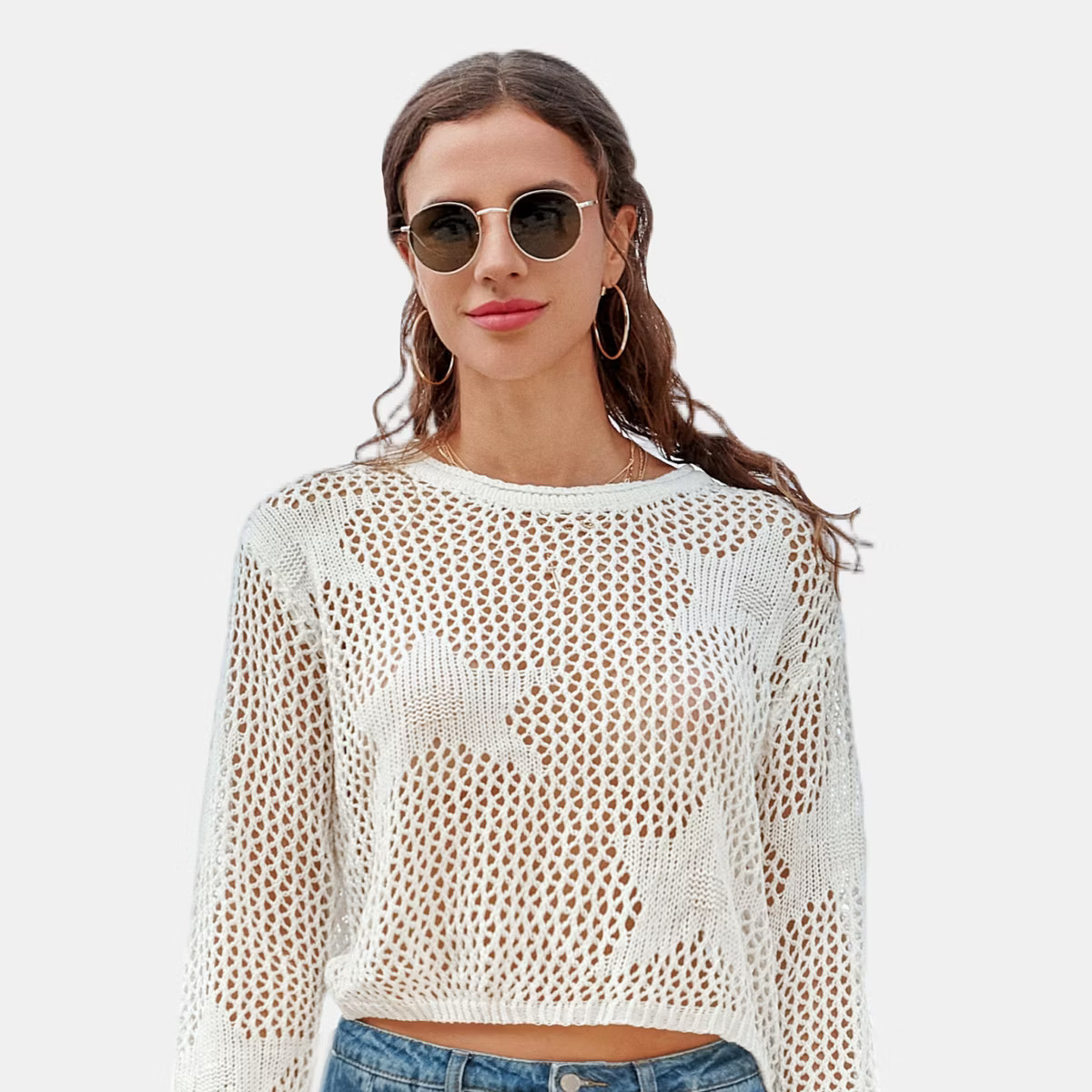 Women's Star Crochet Cover-Up Top - Cupshe | Target