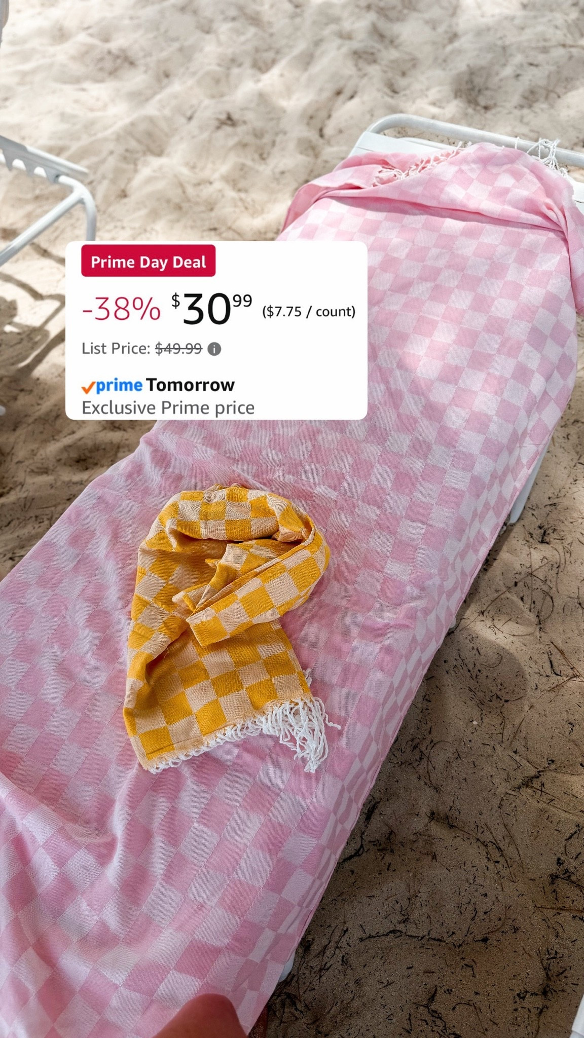 Turkish towels on Amazon prime day deal 💦⛱️Packable, sand proof and fast drying 
Pack of 4 for $30

#LTKTravel #LTKSwim #LTKSaleAlert
