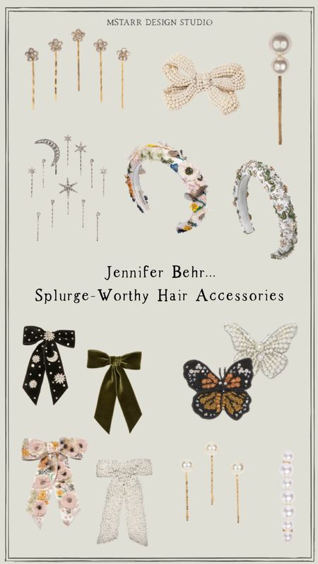 Jennifer Behr…Splurge worthy accessories! 

Hair bows and headbands, clicks and fancy Bobby pins, these hair accessories are totally worth the splurge! 

#LTKwedding #LTKstyletip #LTKbeauty