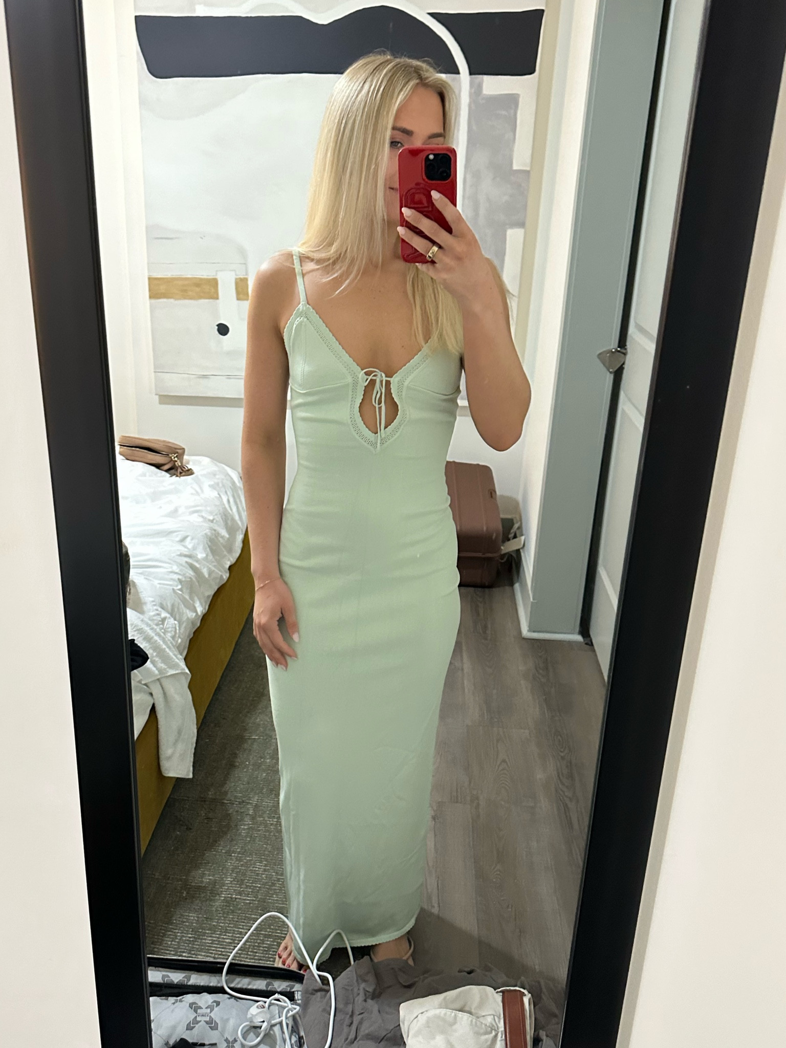 The perfect spring dress for many occasions! 

The material is thick and so luxe! Great quality. I love ordering from Meshki. I’ve never been disappointed. 

You can easily dress this up with heels or dress down with sneakers, sandals or flip flops! 

Perfect for any occasion: brunch, beach vacation look, date night and many more!