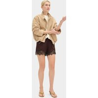 Linette Lace Trim Short, CHOCOLATE / UK 20 | ALIGNE UK & EU