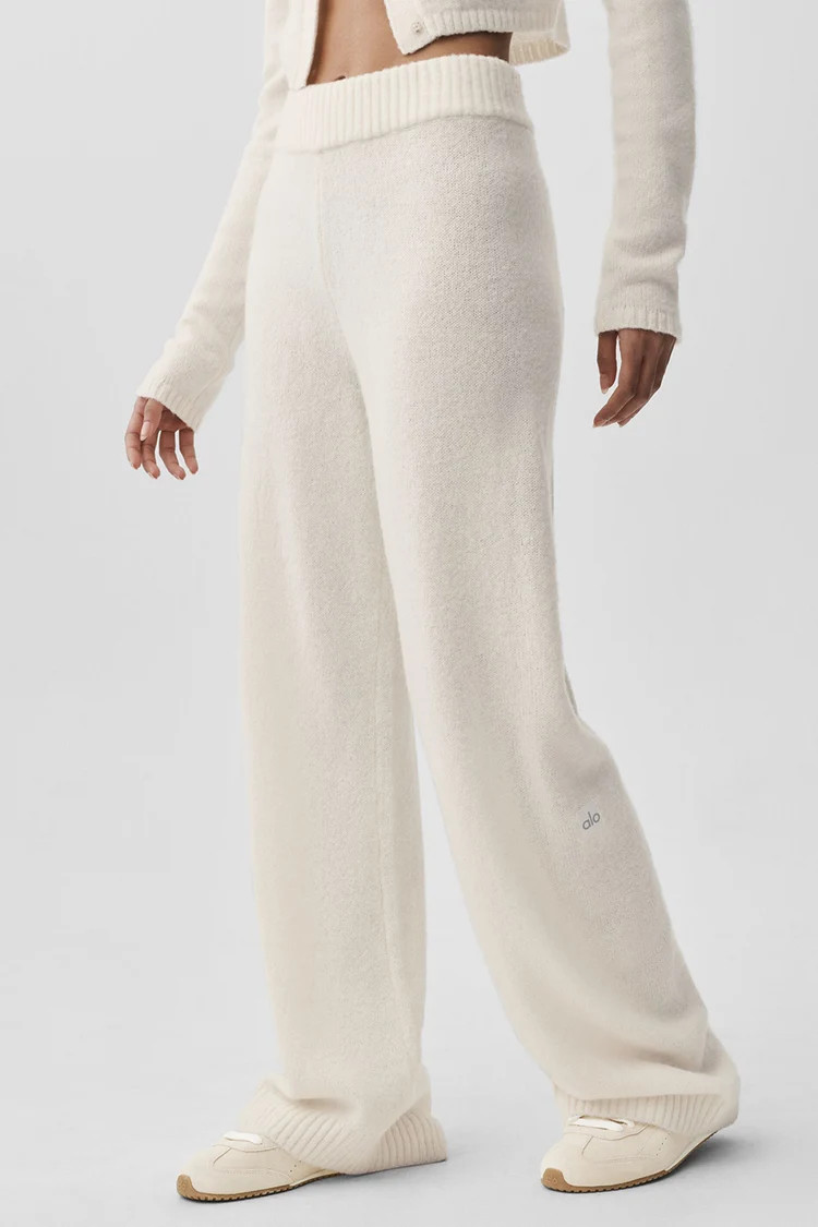Wool Cashmere High-Waist New Class Wide Leg Pant | Alo Yoga