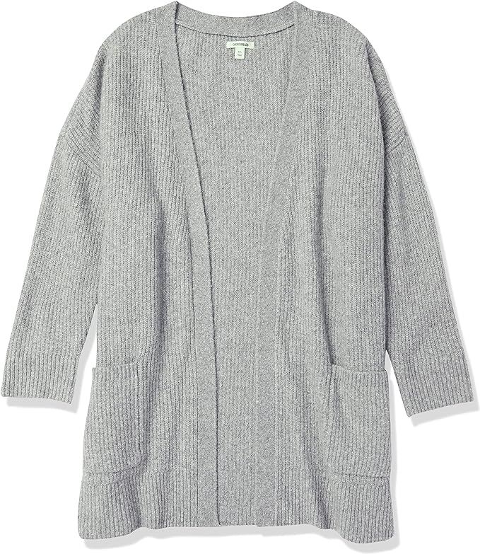 Goodthreads Women's Oversized Boucle Shaker Stitch Cardigan Sweater | Amazon (US)