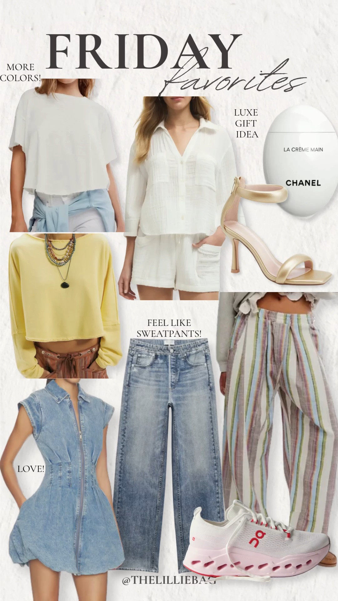 Friday Favorites Part 1 🤍✨

A few of my favorite finds from the week 🙌🏼 lots of denim, spring + summer styles, restocks, sandals, heels, and my favorite sweatpant jeans in a new wash 😍

So many easy, wearable pieces I know I’ll be reaching for on repeat ☀️ everything is linked on my LTK!

friday favorites, denim outfits, sweatpant jeans, spring outfits 2026, summer outfits, sandals, heels, casual chic, restock