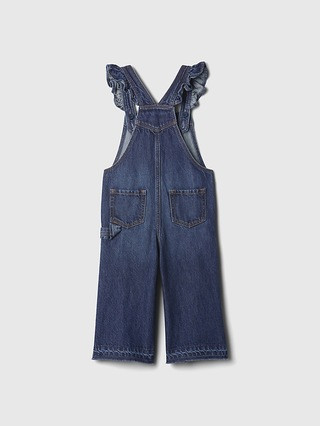 babyGap Wide-Leg Flutter Overalls | Gap (US)