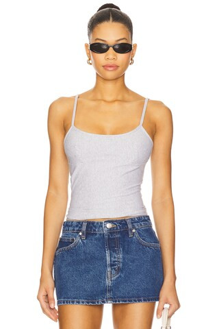 Carmin Top in Grey Stripe | Revolve Clothing (Global)