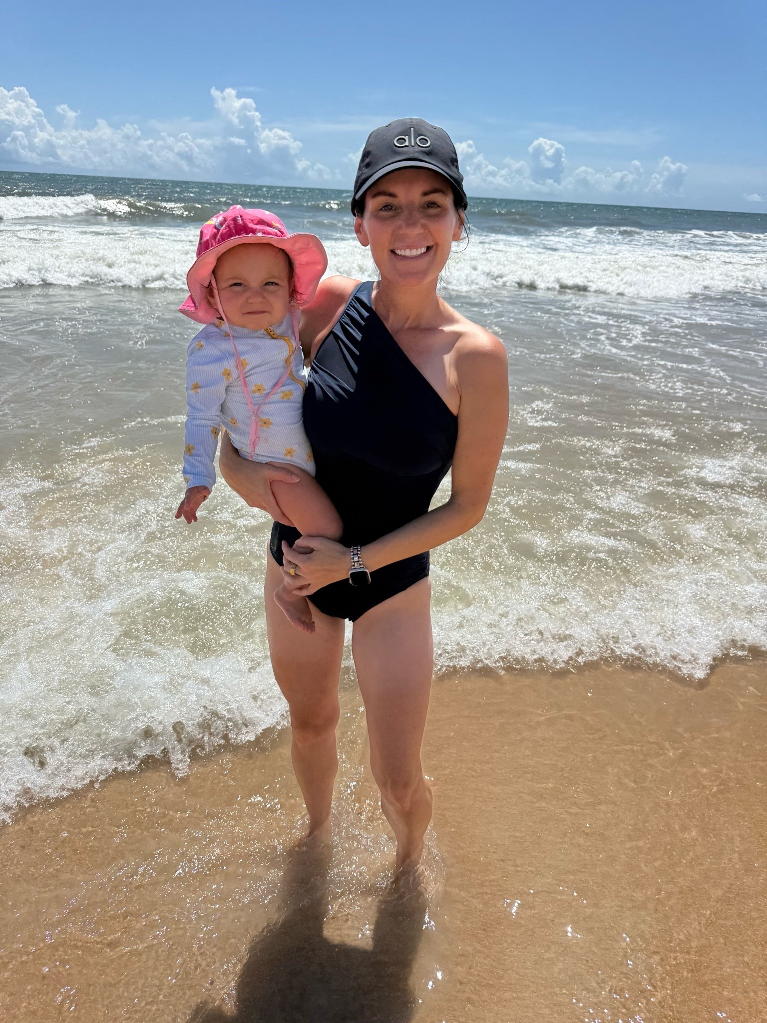 This one piece swimsuit has great coverage and holds everything in. Runs small, Size up one.