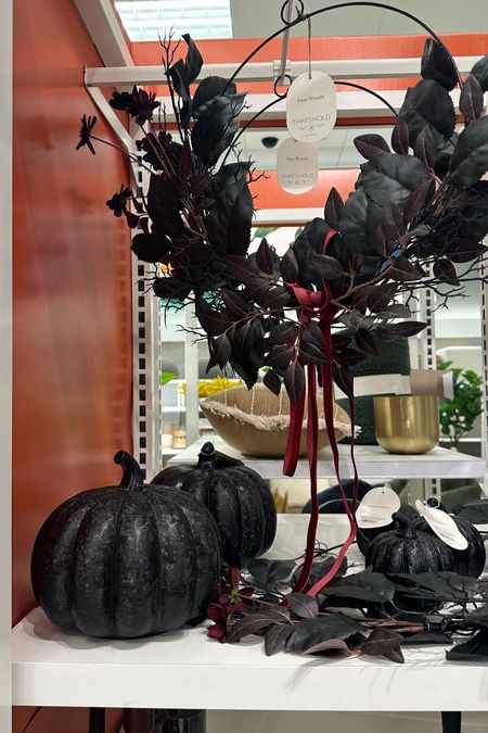 Black Halloween glass pumpkin 
Target 
Fall decor 
Halloween decorations 
Halloween wreath 
Home decor 

#LTKHoliday #LTKSeasonal