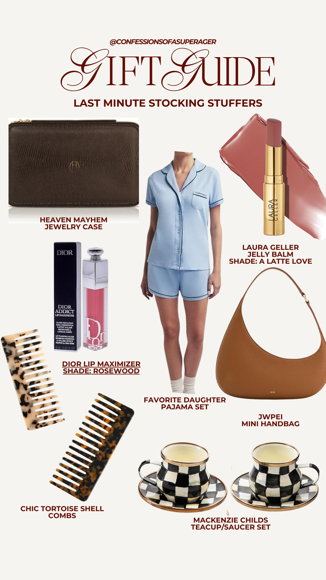 Last-minute gifting, but make it chic. ✨ This stocking stuffer gift guide is packed with elevated finds that feel thoughtful, luxe, and actually useful—perfect for women who love beauty, cozy essentials, and timeless accessories. From designer beauty favorites and cozy pajamas to everyday handbags and small luxury gifts, these are the best last-minute stocking stuffers that still feel special. Tap to shop my curated holiday gift ideas before they sell out 🎁 

 #StockingStuffers #LastMinuteGifts #HolidayGiftGuide #LuxuryStockingStuffers #GiftsForHer #AffordableLuxury #ConfessionsOfASuperager  

#LTKHoliday #LTKGiftGuide #LTKHoliday #LTKSaleAlert