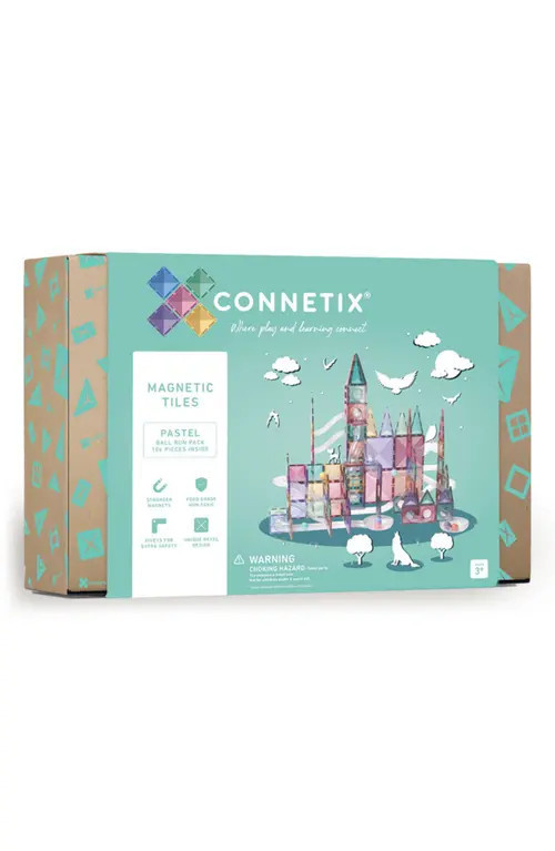 CONNETIX Kids' Pastel Magnetic Tiles 106-Piece Ball Run Pack at Nordstrom | Nordstrom
