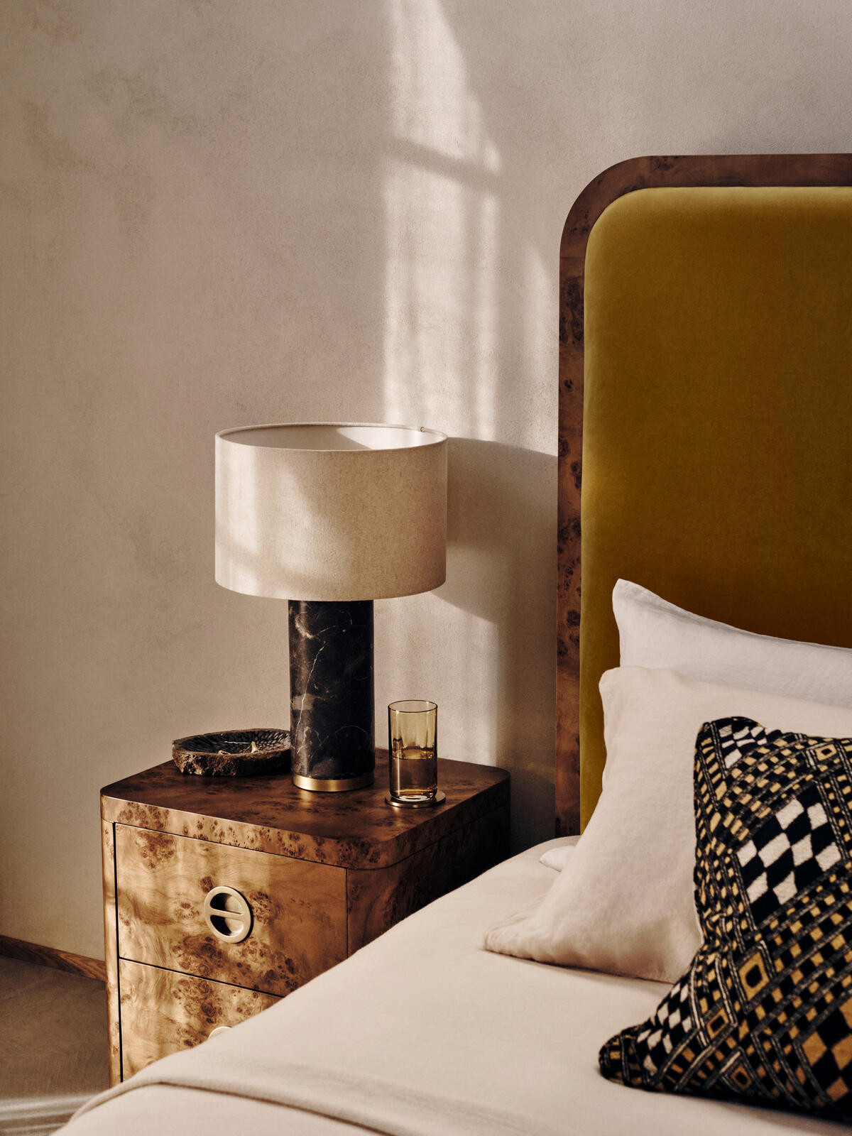 Remi Marble Table Lamp, Brown | Soho Home Ltd