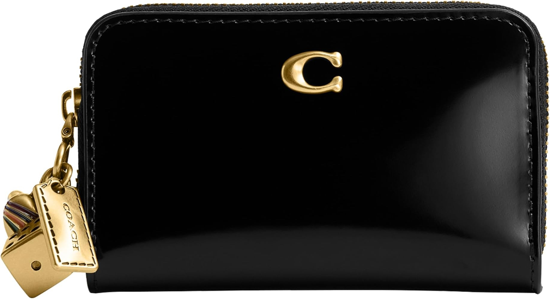 Spazzolato Leather Essential Small Zip Around Card Case with Charm | Amazon (US)