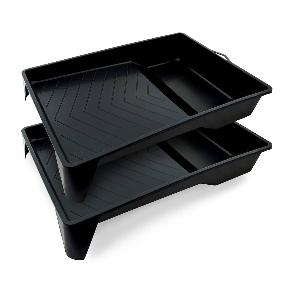 Precision Defined Paint Trays 9-Inch, Paint Roller Trays Set 2-Pack, Plastic Paint Pan for 9-Inch... | Amazon (US)