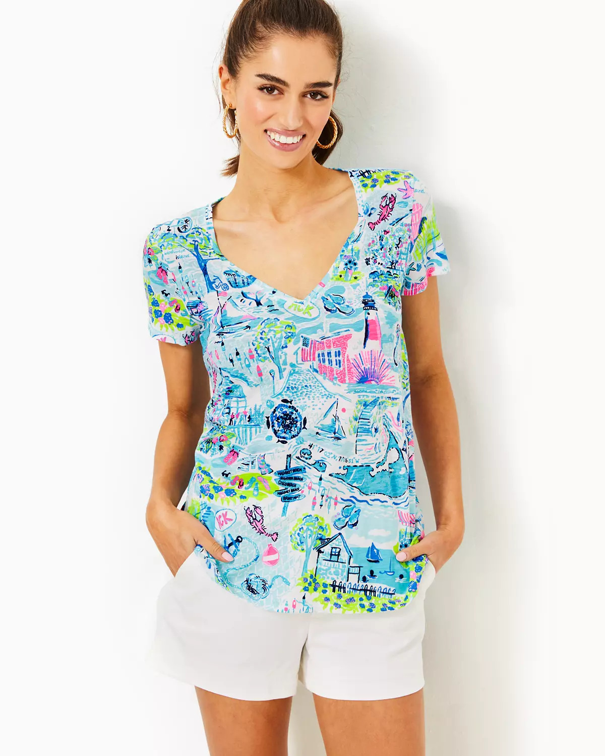 Etta V-Neck Top | Lilly Pulitzer