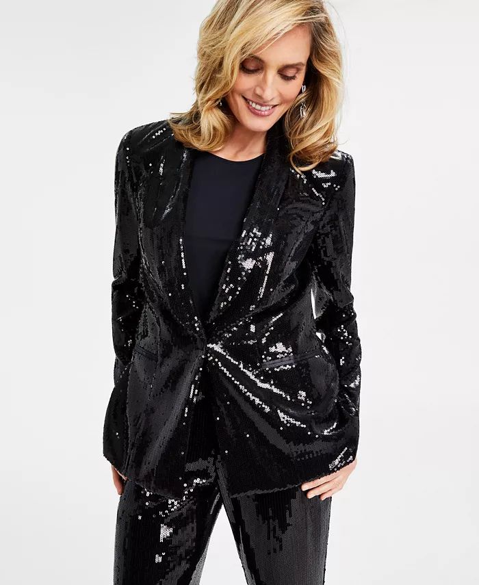 Women's Sequin Blazer, Created for Macy's | Macy's Canada