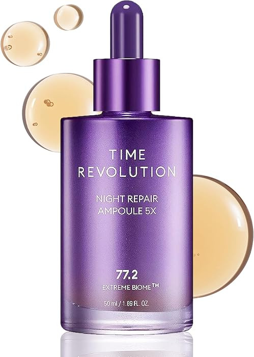 MISSHA Time Revolution Night Repair Face Serum Ampoule (5th Gen) - Overnight Probiotic Skincare f... | Amazon (US)