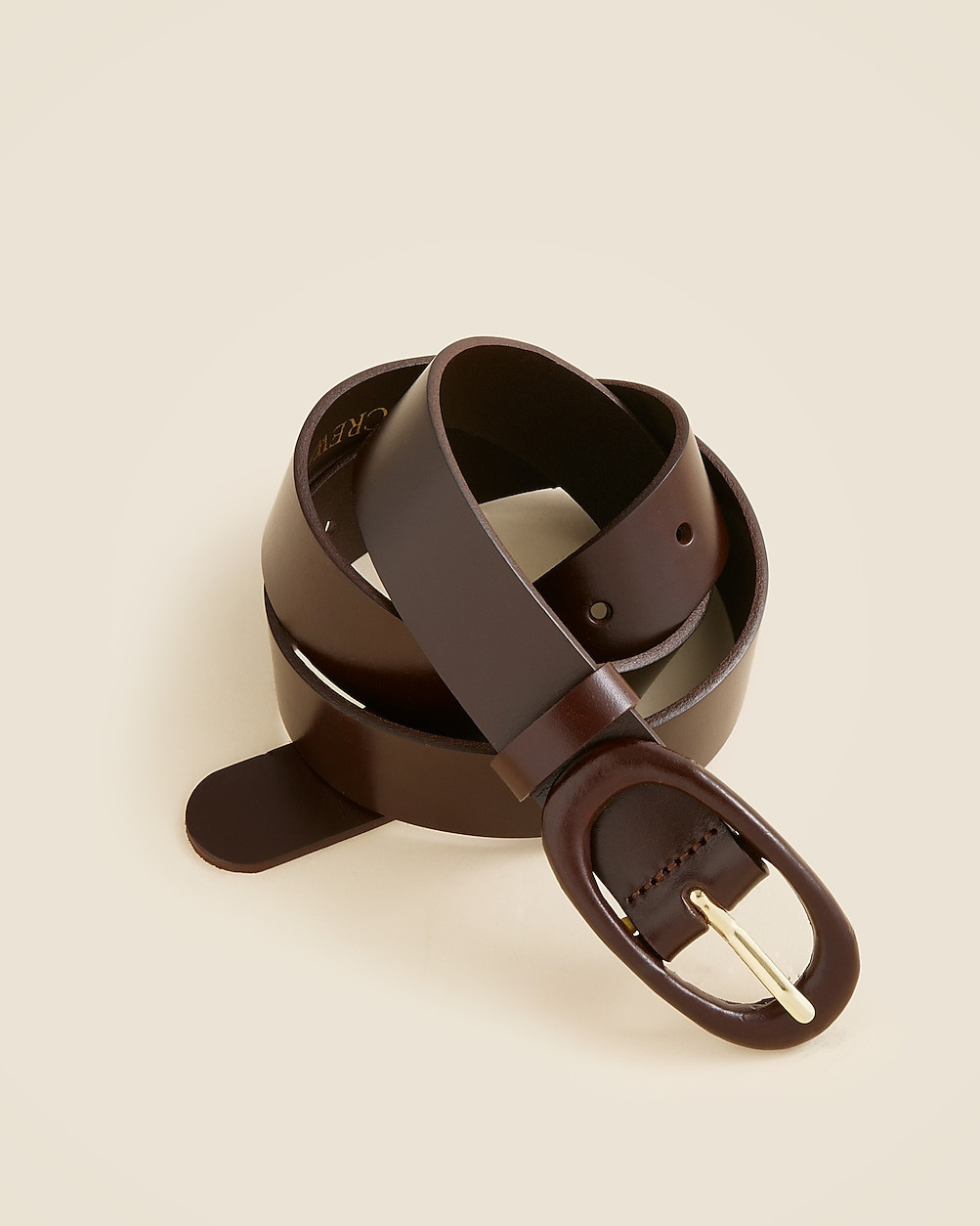 Tonal buckle belt in leather | J. Crew US