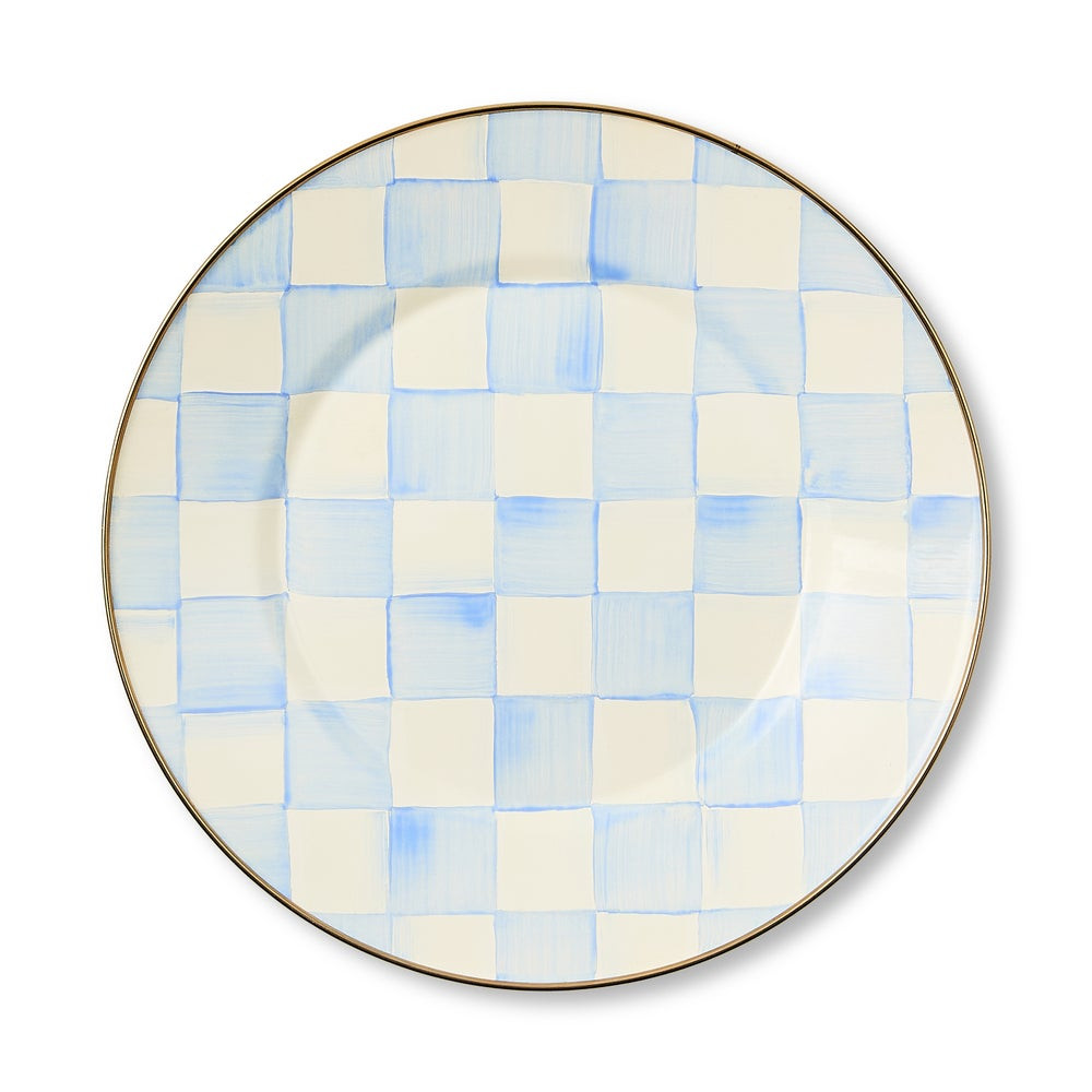 Sky Check Dinner Plate | MacKenzie-Childs