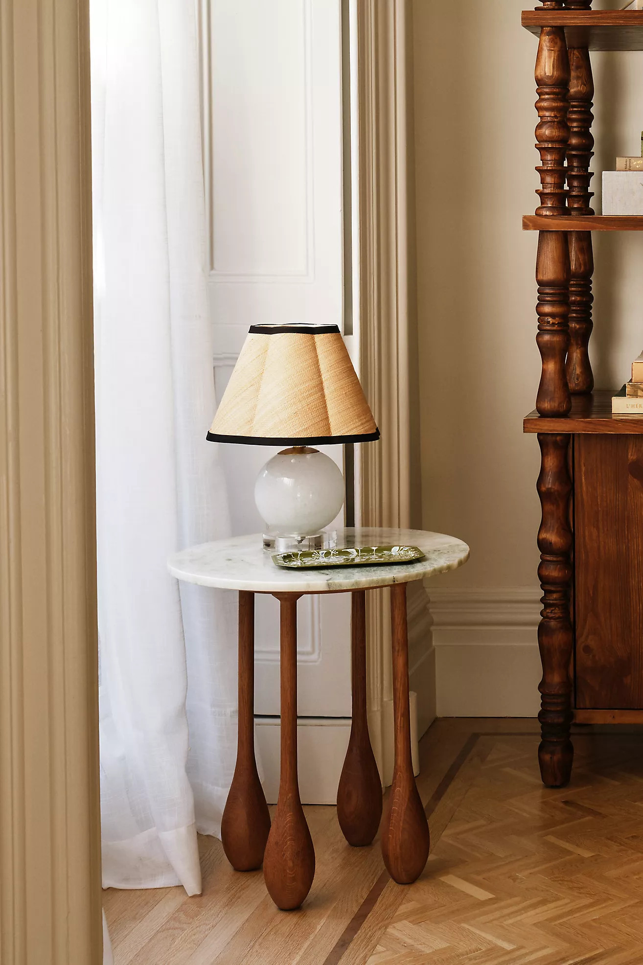 LALA Reimagined Round Marble Side Table | Anthropologie (US)