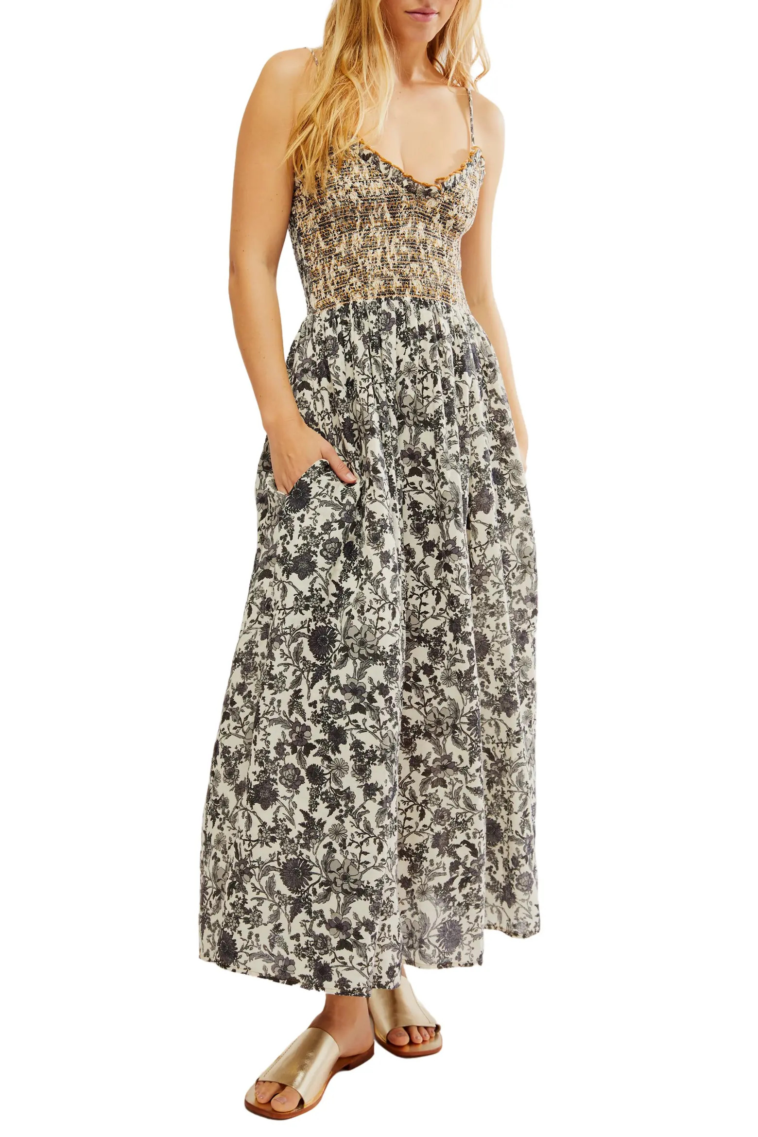Sweet Nothings Floral Print Sleeveless Maxi Sundress (Women) | Nordstrom | Nordstrom
