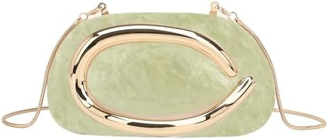 Acrylic Clutch Purse for Women Marbling Evening Wedding Handbags Acrylic Shell Box Purses for Par... | Amazon (US)