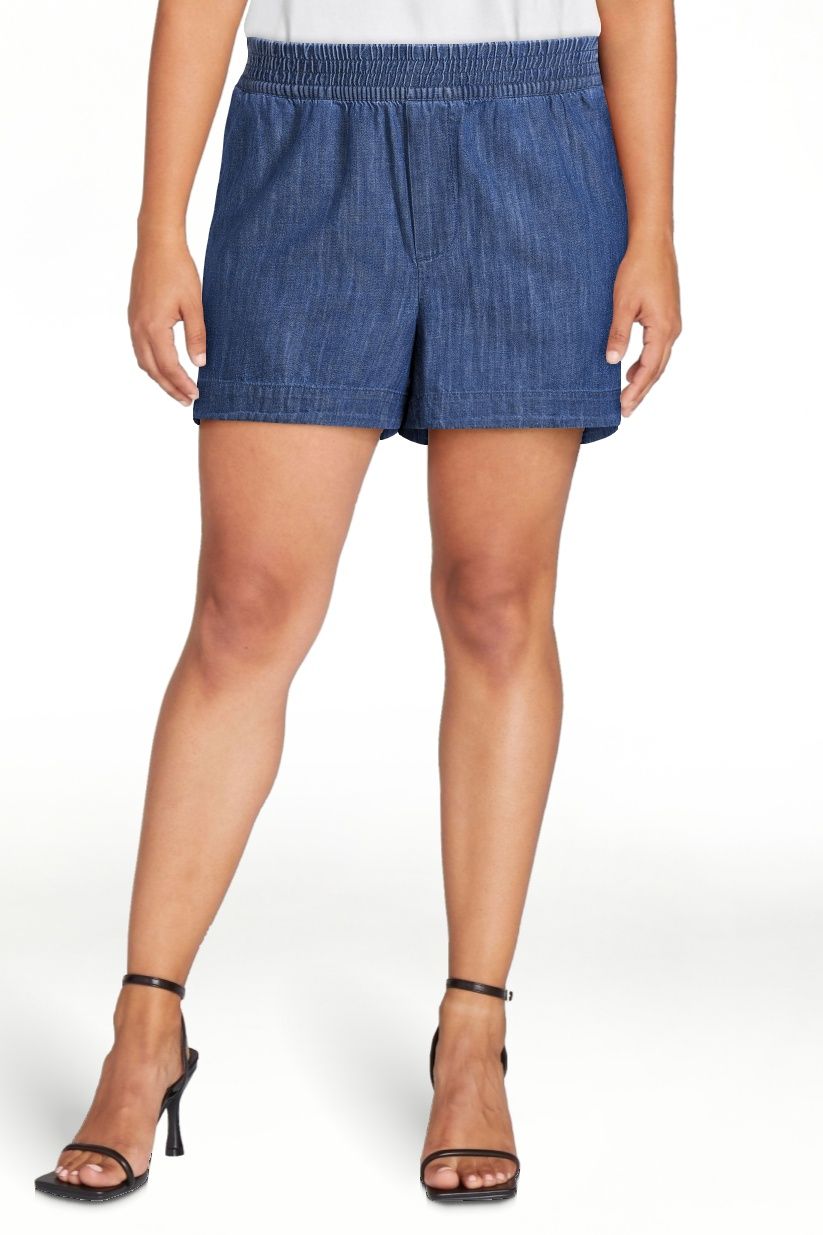Free Assembly Women's High Rise Pull On Boxer Shorts | Walmart (US)