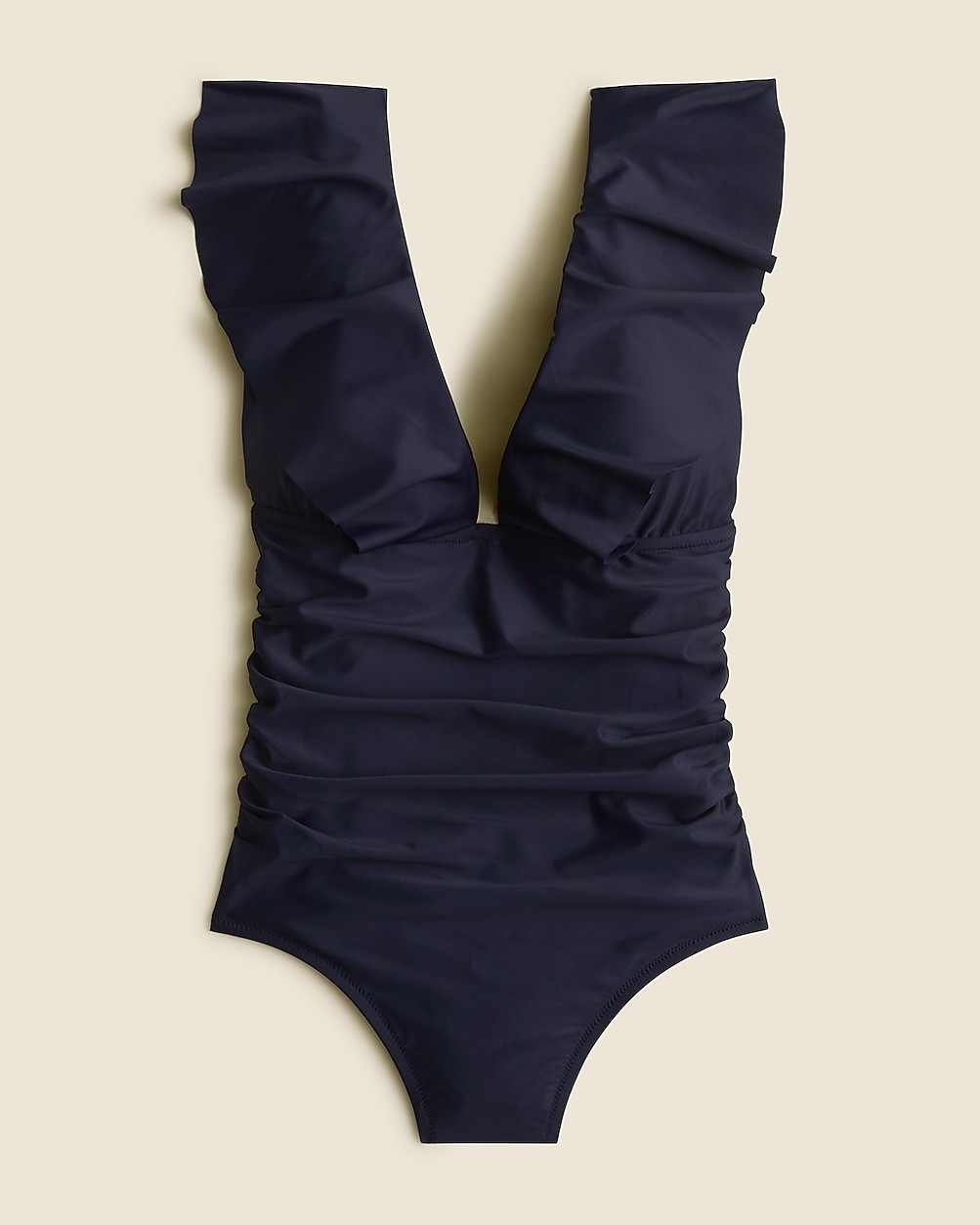 Ruched ruffle one-piece swimsuit | J. Crew US