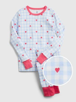 Kids Heart Gingham PJ Set | Gap (US)