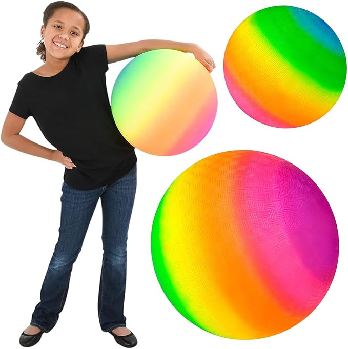 Rhode Island Novelty 16 Inch Rainbow Playground Ball | Amazon (US)