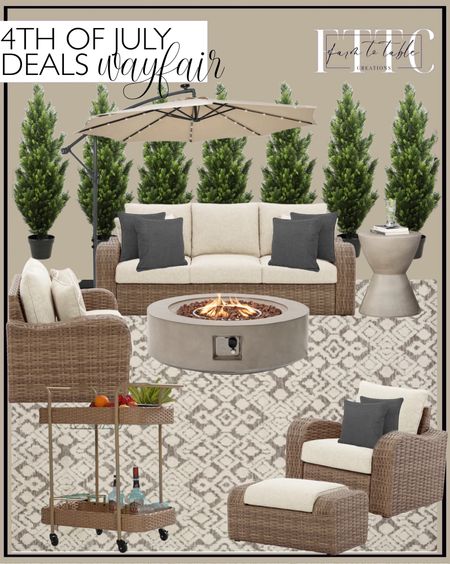 Wayfair Fourth of July Clearance. Follow @farmtotablecreations on Instagram for more inspiration.

I rounded up my favorite @Wayfair finds and the deals are too good to pass up! Get up to 70% off and fast shipping during their Fourth of July Clearance. #wayfairpartner #wayfair

Pure Series Midland Planter. Topiarr Trees Faux Cedar Tree in Pot (Set of 2). Signature Design by Ashley. Outdoor Wicker sofa & loveseat with Cushions. Patio Chair with Cushions. Isley 10' Lighted Cantilever Umbrella. Loloi Outdoor Rug. Fire table. Northrup Concrete Side Table. Wicker Outdoor Bar Serving Cart With Wheels. Outdoor Furniture. Outdoor Patio. Outdoor Decor. Outdoor Furniture Sale. Wayfair Fourth of July Clearance. 


#LTKHome #LTKFindsUnder50 #LTKSaleAlert