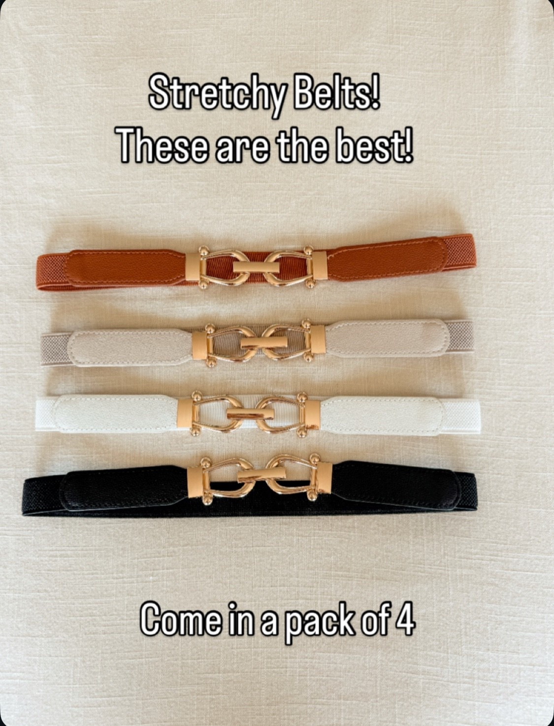 This four pack of stretchy belts are a must have a closet, staple! They’ve been a top seller every single month for a couple years! They work well with jeans, pants, over sweaters, over dresses. They are truly the best!

#LTKFindsUnder50 #LTKStyleTip #LTKOver40
