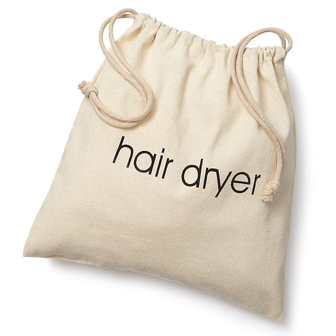 Hair Dryer Bags Storage Organizer – Beige Color – 12" x 12" Drawstring Closure Cover – Idea... | Amazon (US)