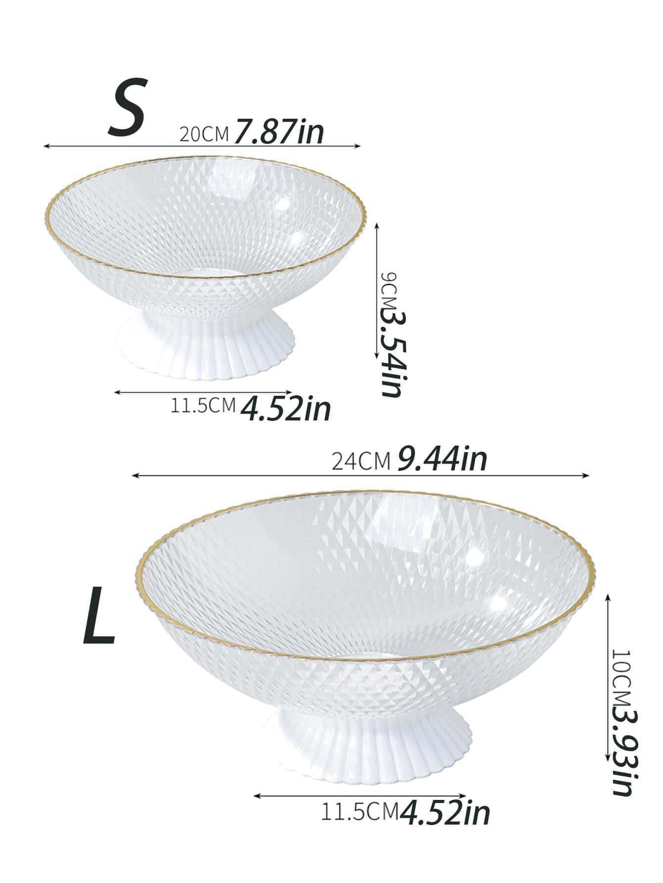 1pc Multipurpose Luxury Style Detachable & Movable Living Room Fruit Plate, Elegant Plastic Reusa... | SHEIN