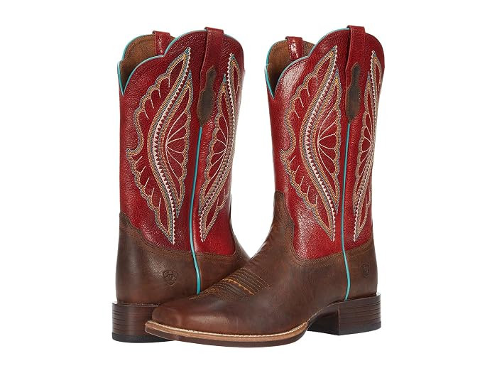 Ariat Primetime (Natural Crunch/Flame Red) Cowboy Boots | Zappos