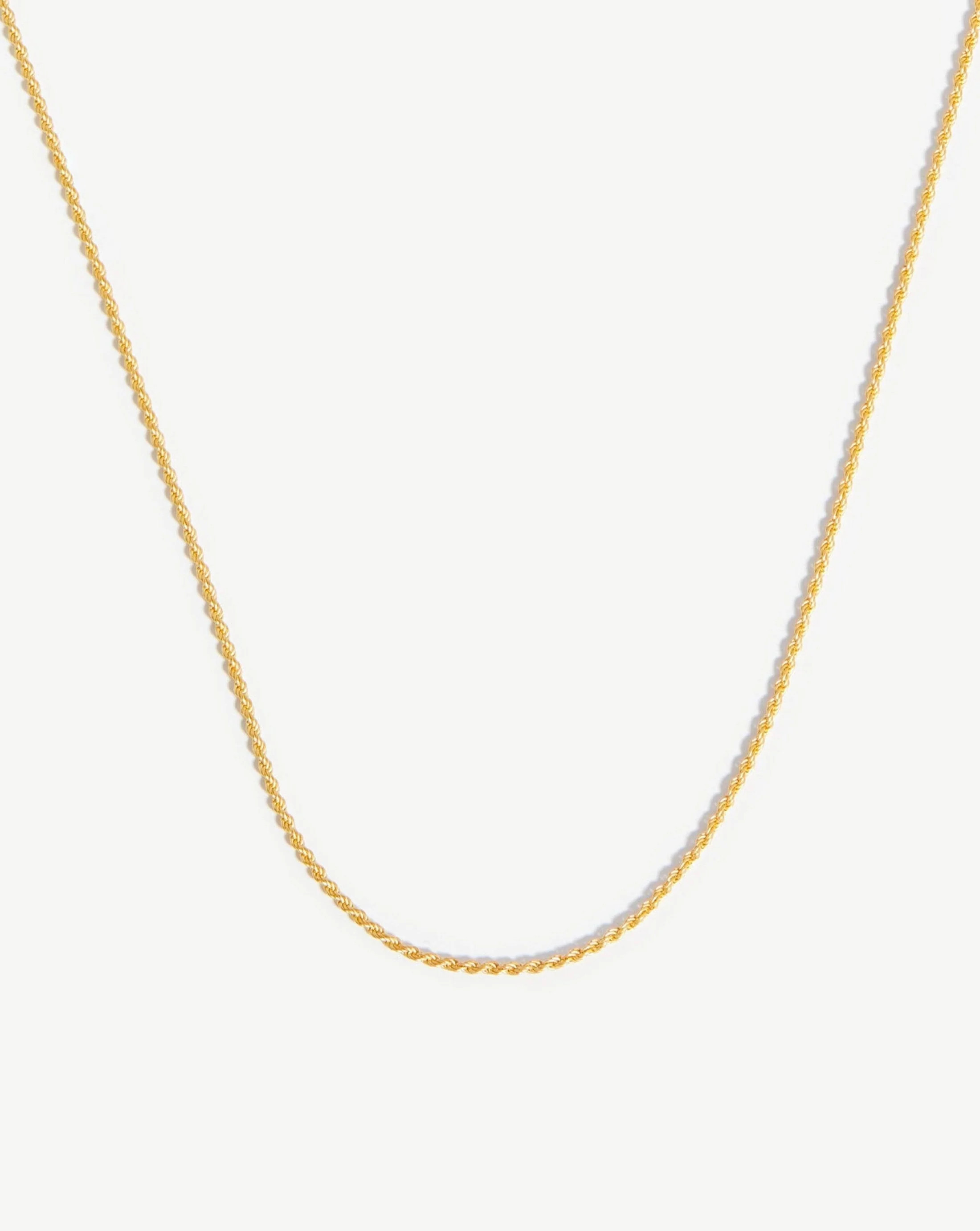 Medium Rope Chain Necklace - 18ct Gold Vermeil | Missoma UK