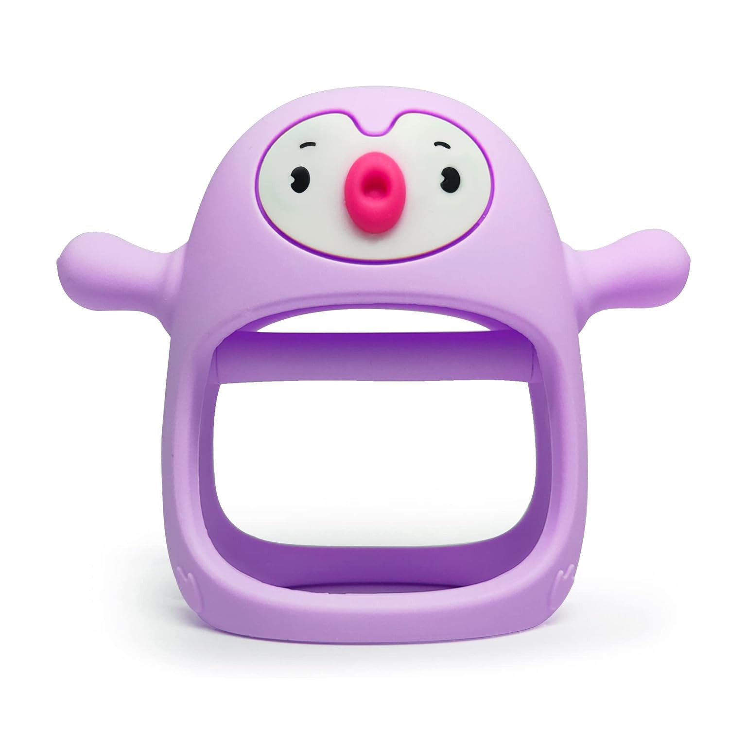 Amazon.com : Smily Mia Penguin Buddy Never Drop Silicone Baby Teething Toy for 0-6month Infants, ... | Amazon (US)