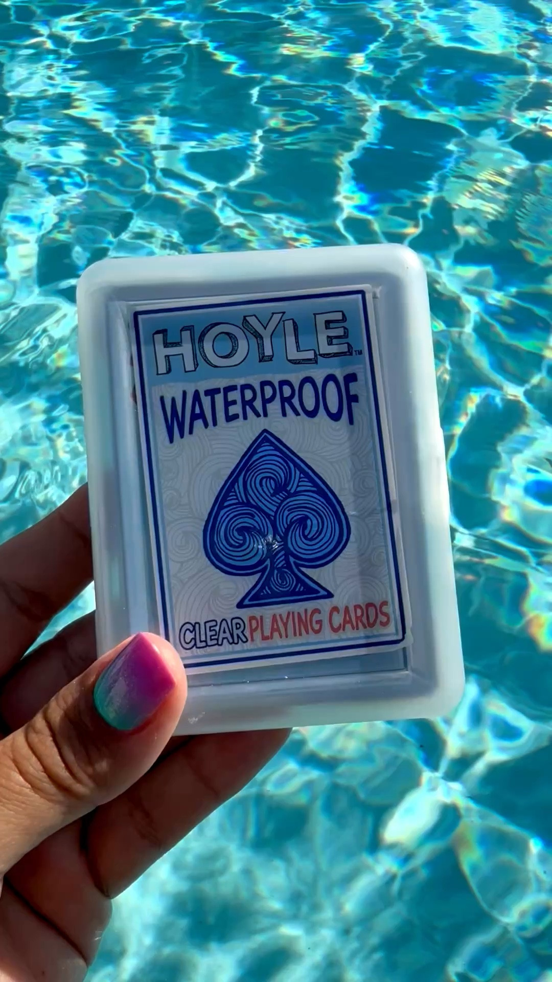 
These waterproof playing cards were a hit in the pool on spring break with my son — we played SO many rounds of Go Fish and War 💦☀️

They’re plastic, fully waterproof, and you can literally play in the pool without ruining the deck. No soggy cards, no sticking, and they dry instantly. Perfect for pool days, beach trips, lake days, camping, or throwing in your pool bag. Easy vacation win for kids. ☀️ 


waterproof playing cards pool games for kids pool toys for kids travel games for kids beach games family vacation games lake house games plastic playing cards waterproof deck pool activities kids spring break kids activities camping games kids hotel boredom busters kids travel entertainment airplane activities kids


#LTKKids #LTKTravel